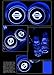 Bearfire Car Logo LED Cup Pad led cup coaster USB Charging Mat Luminescent Cup Pad LED Mat Interior Atmosphere Lamp Decoration Light (Nissan)