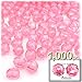 The Crafts Outlet 1,000pc Faceted Plastic Transparent Beads Round 8mm Clear Beads