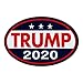 Oval Shaped Magnet - Donald Trump for President 2024 - Four More in '24 - Republican Party Magnetic Bumper Sticker - 6