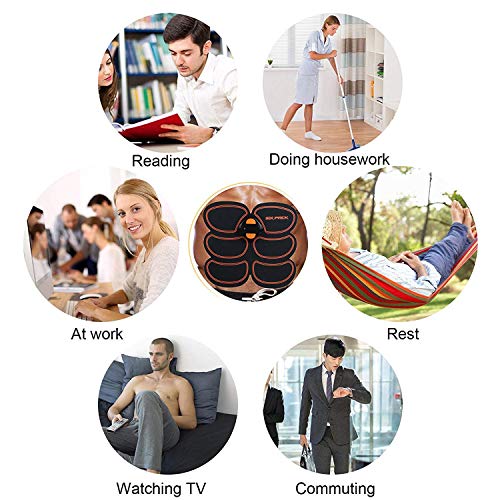 Abs Stimulator, Muscle Toner-Abs Stimulating Belt-Abdominal Toner-Training Device for Muscles- Wireless Portable to-Go Gym Device- Muscle Sculpting at Home- Fitness Equipment for at-Home Workouts
