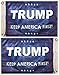 12x18 Trump Keep America First! Blue Double Sided 2 Ply 12