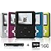 Lecmal Portable MP3 Player MP4 Player with 16GB Micro SD Card and FM Radio, Multi-Function Music Player with Mini USB Port, Mp3 Recorder, Media Player for Children - pitchdark
