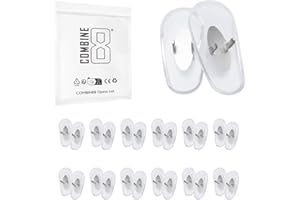 COMBINE8 12 Pairs Replacement Nose Pads Clear Nose Pieces for Ray-Ban Aviator RB3025/Aviator RB3044/RB3261/RB3445/RB3483/RB3506/RB3519/RB3516/RB3293/RB3267/RB3362/RB3026/RB3490 Sunglass