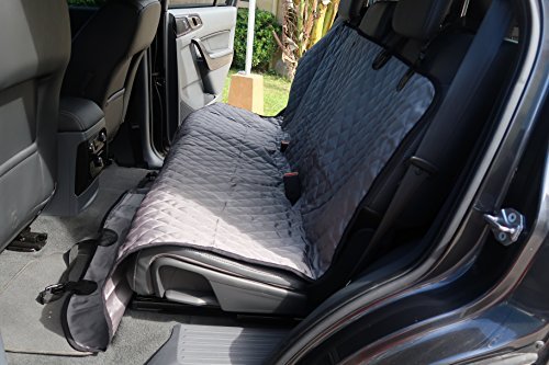 UsefulThingy Dog Car Seat Covers for SUV Cars - Back Seat Protector Rear Organizer - Small Medium or Large Pets Dogs - Waterproof Hammock 2 Colors(Grey)