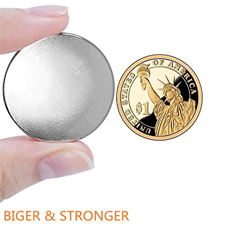Heavy duty Round magnets set,Round Neodymium Magnets ,Disk Magnets for tools Organizationï¼Œ with 6Pcs Double-sided Adhesive for Hanging ,Home,DIY, kitchen ,Crafts. Science