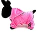 PEGASUS Pet Clothes for Puppy Cat Small Dog Soft Velvet Crown Jumpsuit Coat Hooide Pajamas Tracksuit Pink S