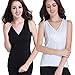 CAKYE Women Nursing Tank Top Camisole Sleep Bra For Maternity / Breastfeeding (Medium: Fits for Weight 120-145 lb, Black + Pink Dot + White (3pcs))