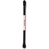 Gen See Liquid Eyeshadow Makeup Brush Dual Tip Powder or Cream Blending | Hypoallergenic, Tapered Blending Tool, Precision Applicator, Super Soft Bristles, Cruelty Free, Vegan Beauty, Made in Italy