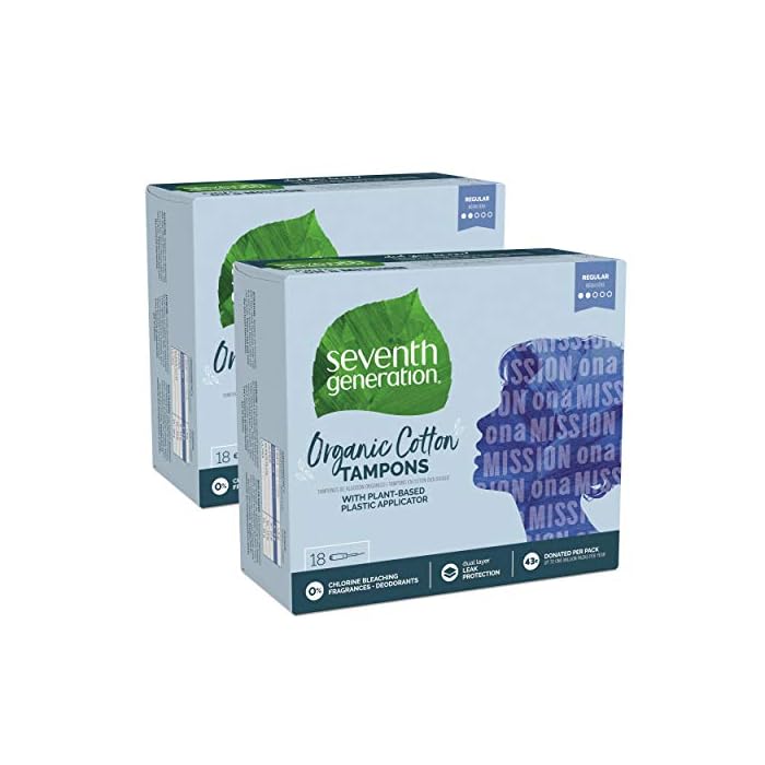 Seventh Generation Tampons with Comfort Applicator, Organic Cotton