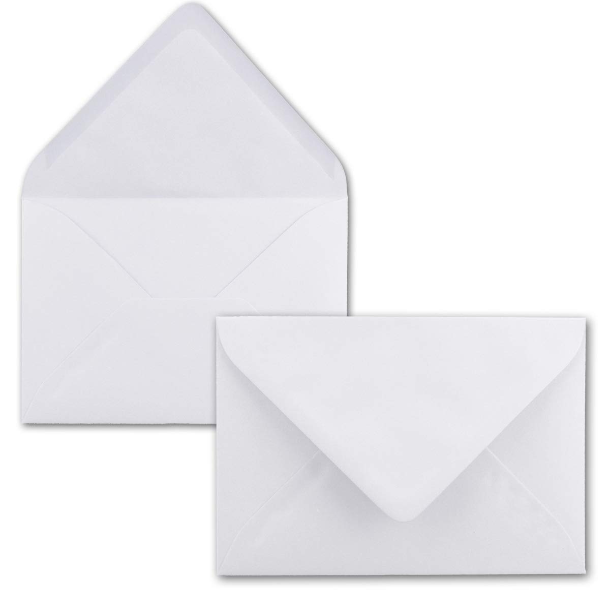 Mini envelopes, 5.2 x 7.6 cm, with wet seal for flower greetings, greeting cards, tags and money gifts, FarbenFroh by Gustav Neuser. 25 Umschläge 10 bright white.