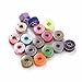 YCHY Sewing Kit Bobbins and Sewing Thread with Case and Soft Measuring Tape for Brother Singer Babylock Janome Kenmore (Assorted Colors)
