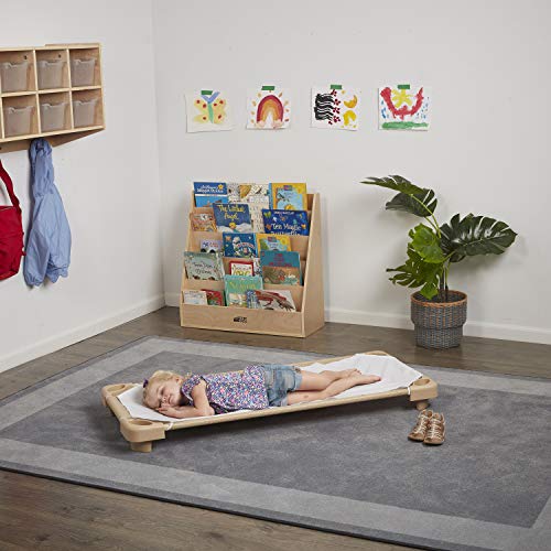 ECR4KidsELR16127 Children’s Naptime Cot, Stackable Daycare Sleeping Cot for Kids, HeavyDuty