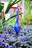 Coloriscape Solar Pod Yard Art, Cobalt Blue