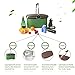 Insulated Picnic Basket Cooler Bag 22L for Camping BBQ Outdoor Sports (Green)