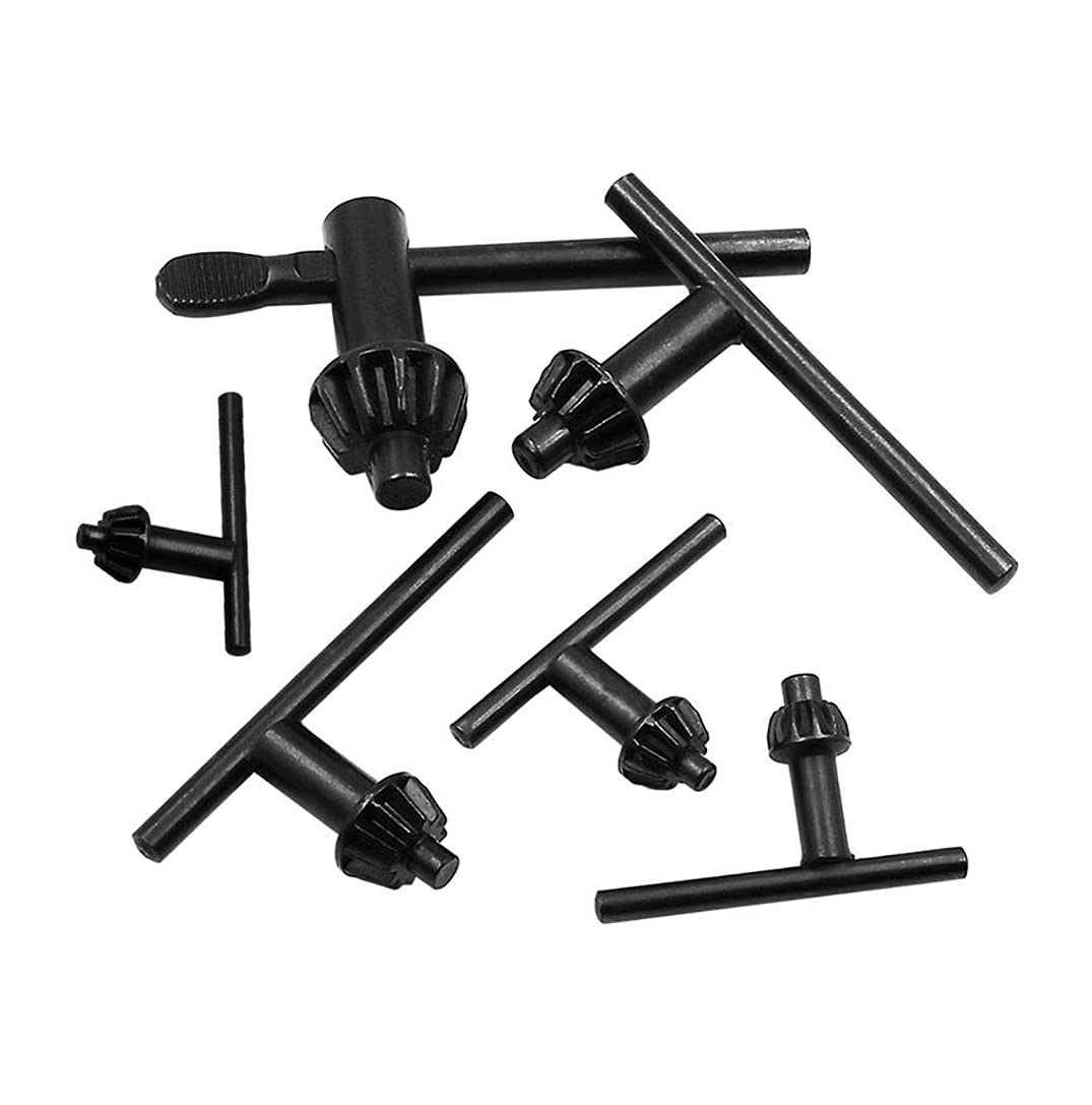 Hsthe Sea Hsthe Sea 6 Pcs Drill Chuck Key Electric Hand Drill Chuck Wrench Tool Part Drill Chuck Keys Spanner Chuck Key,for 4mm 6mm 10mm 13mm 16mm 20mm