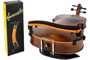 GLORY ESTD. 1962 Glory Wood Violin Shoulder Rest for 4/4 and 3/4 Size,Height Adjustable Feet Shoulder Rest Perfect for Beginners and Professionals 4/4 and 3/4 Size Violin