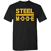 Xtreme Apparrel Pittsburgh Steel Mode Men's T-Shirt for Football Fans