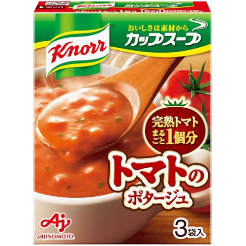 味の素 クノール カップスープ 完熟トマトまるごと1個分使ったポタージュ 3袋入箱の商品画像