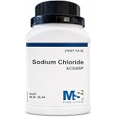 Sodium Chloride ACS Grade &ndash; 99% High Purity Crystals, 500 Grams (1.1 lb)