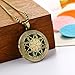 HOUSWEETY Aromatherapy Essential Oil Diffuser Necklace - Luminous Locket Pendant,5 Refill Pads