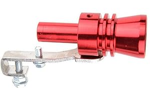 SIMACHINE Car Muffler Turbo Whistle Exhaust Pipe Oversized Roar Maker Car Accessories XL - Red