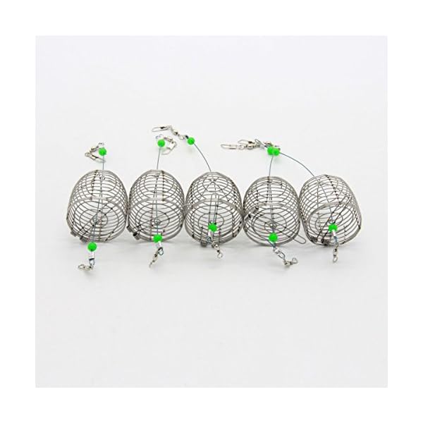 bouti1583-Fishing-Bait-Trap-Cage-Feeder-Basket-Holder-Lure-Fish-Accessories-5-Pcs