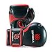 Sanabul Essential Gel Boxing Gloves for Men & Women, Kickboxing MMA, Muay Thai Gloves and Heavy Bag Training Punching & Sparring, Black/Red 10 oz