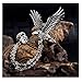 S&E Men's Elegant Lapel Pin Badge with Chains Brooch Pin for Suit Tuxedo (Eagle)