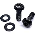 BININIU T25 Titanium Bracket Bolt/Screw for SRAM Flat Mount Caliper, Disc Brake Caliper Hardware Bolt Kit + Titanium Flat Washers for SRAM Flat Mount, Bolt Optional Size M5* 15, 22, 27, 32, 37, 42mm