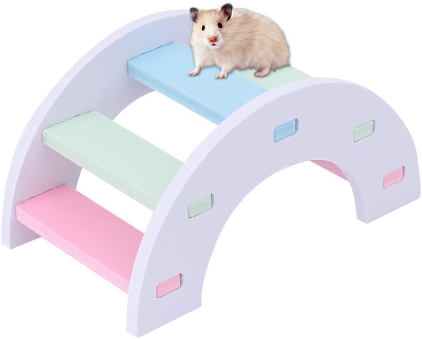 POPETPOP Hamster Toys Hamster Rainbow Bridge Syrian Hamster Toys for Small Animal,Habitat Exerise Toy Hamster Cage Accessories - Image 4
