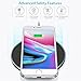 Qi Wireless Charger for Samsung Galaxy S9/S9 Plus-XIAOWU Wireless Charging Pad for iPhone 8/iphone 8 plus/iphone X - Fast Wireless Charger Galaxy S8/S8 Plus/S7/S6/Note 8/Note 5 (Black)