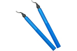JOYFUL&HOPEFUL Deburring Tools Pack of 2, 6-1/2" Swivel Hand Deburring Tool with HSS Blade Removing Burr for Resin Aluminum Copper Metal Plastic Pipes