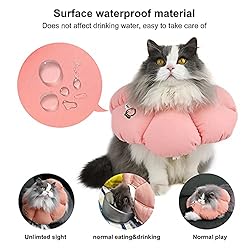 HiDREAM Cat Cone Collar,Cute Waterproof Elizabethan