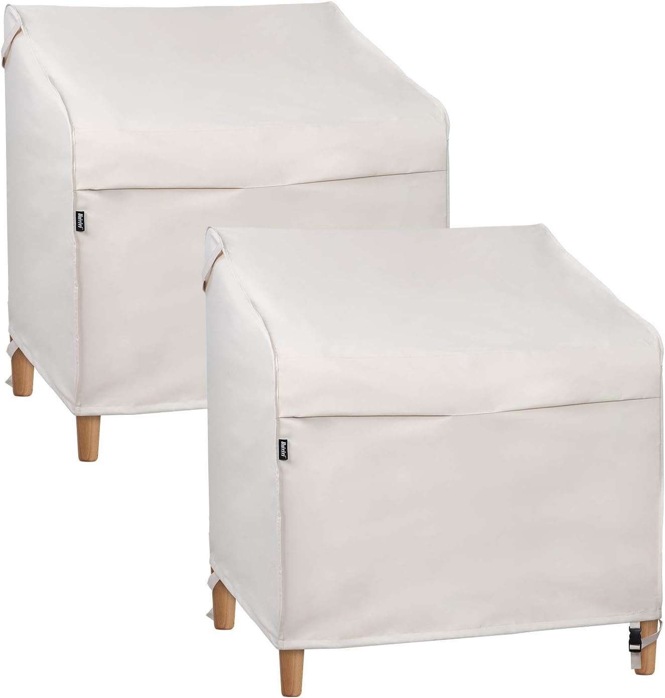 Univivi Large Patio Chair Covers [2Pack] Waterproof 600D Oxford Fabric Lounge Deep