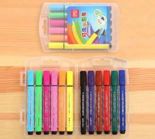 Liquid Chalk Board Window Markers-12 &amp; 24 Colored Washable Pens Medium Point (12 Color)