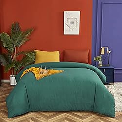 Luxlovery Emerald Green Comforter Set King Dark