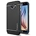 Spigen Neo Hybrid Galaxy S6 Case with Flexible Inner Protection and Reinforced Hard Bumper Frame for Galaxy S6 2015 - Metal Slate