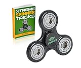 Anti-Anxiety 360 Fidget Hand Spinner Helps Focusing Reduces Stress Premium Quality EDC Toy Fast & Quiet For Kids & Adults By XtraKare Great For School Office Graduation Quit Smoking ADHD Autism & Fun