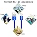 Miger 4Pack 1Ft/3Ft/6Ft/10Ft Nylon Braided MFi Certified 8 pins Connector Cables to USB Charge and Sync Cable Compatible with X,8,8Plus,7,7Plus,6S,6Plus,SE,5S,5,iPad,iPod Nano 7(Blue)