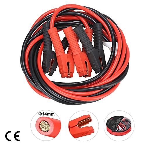Voilamart Auto Heavy Duty Jumper Cables 1 Gauge 20Ft 3000AMP with Carry