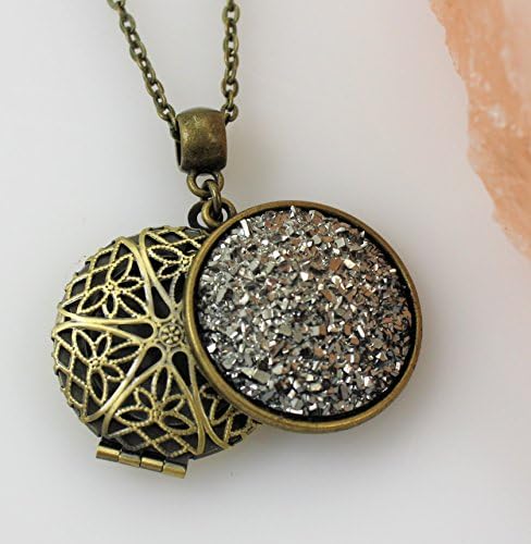 Druzy Essential Oil Diffuser Necklace