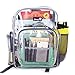 DEARFUN Clear Backpack Eco friendly Student Book Bag Transparent School Daypack for Teenager Girls Boys, Medium Size Stadium Approved