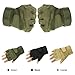 NSSTAR Military Half-finger Fingerless Tactical Airsoft Hunting Riding Cycling Gloves (L, Green)