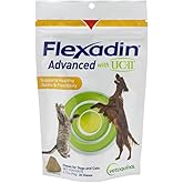 Vetoquinol Flexadin Advanced Dog Hip and Joint Supplement with Undenatured Collagen, One Chew a Day Hip and Joint Support Chew for Dogs and Cats, Clinically Proven Vet-Approved Formula, 30 Chews