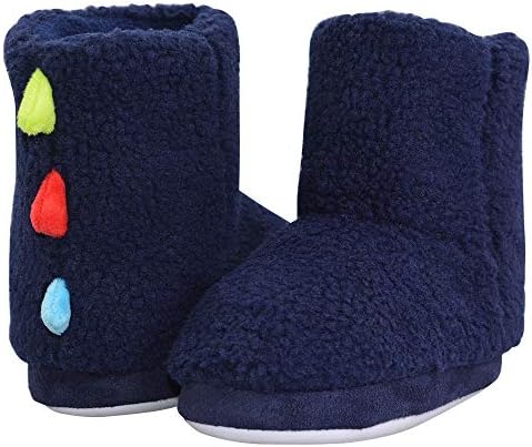 Kids Animals Bootie Slippers Winter Indoor/Outdoor Plush Soft Knit Monster Bootie Slippers with Anti Slip Sole(Boys/Girls)