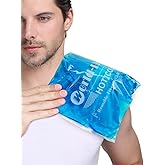 Extra Large Gel Ice Packs for Injuries Reusable Gel Cold Compress for Shoulder, Knee, Back and Neck - Hot and Cold Packs for Pain, Injury, Surgery - Flexible Ice Pack for Injury - 8.3" x 12.4"