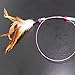 Topbeu Fun Pet Cat Toy Steel Wire Feather Training Teaser Wand