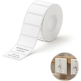 NIIMBOT M2/M3 Thermal Transfer Labels 1.18''×0.59'', 355 Tapes/Roll, for M2/M3 Label Maker, Long Storage Time, for Small Businesses, Jewelry, Jar, Logo, Name, Date Labeling, White