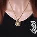 Gold Pt Iranian Persian Shir Khorshid Lion Sun Pahlavi Necklace Iran Farvahar (24