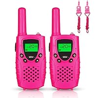 E-WOR Walkie Talkies for Kids Rechargeable, 4 Miles Range 22 Channels 2 Way Radios with Flashlight and LCD Screen, 2019 Best Kids walkie talkies for Boys and Girls, Toys for 3-12 Year Old Kids